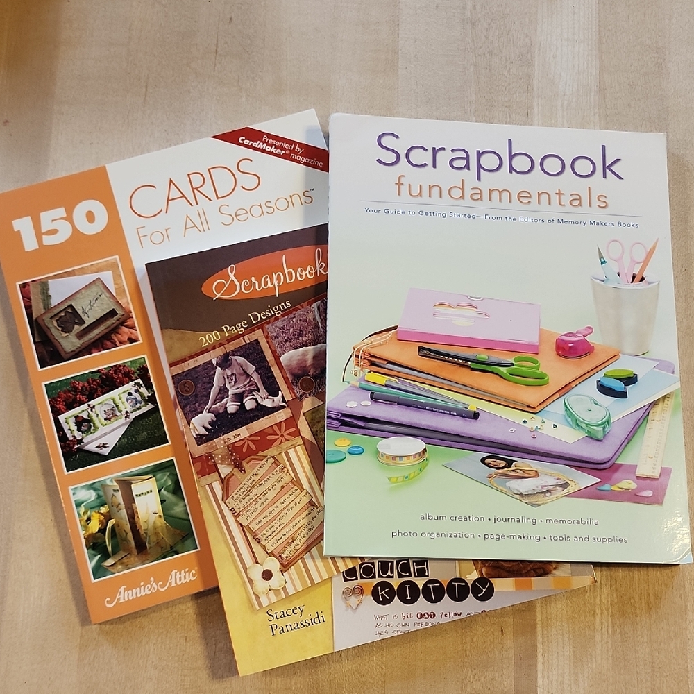 Scrapbook and Card Making Books Set Of 3 Soft Bound